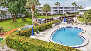 This South side of the complex pool is right outside your door