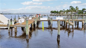 This boat slip will hold up to a 30" boat and is right outside your lanai