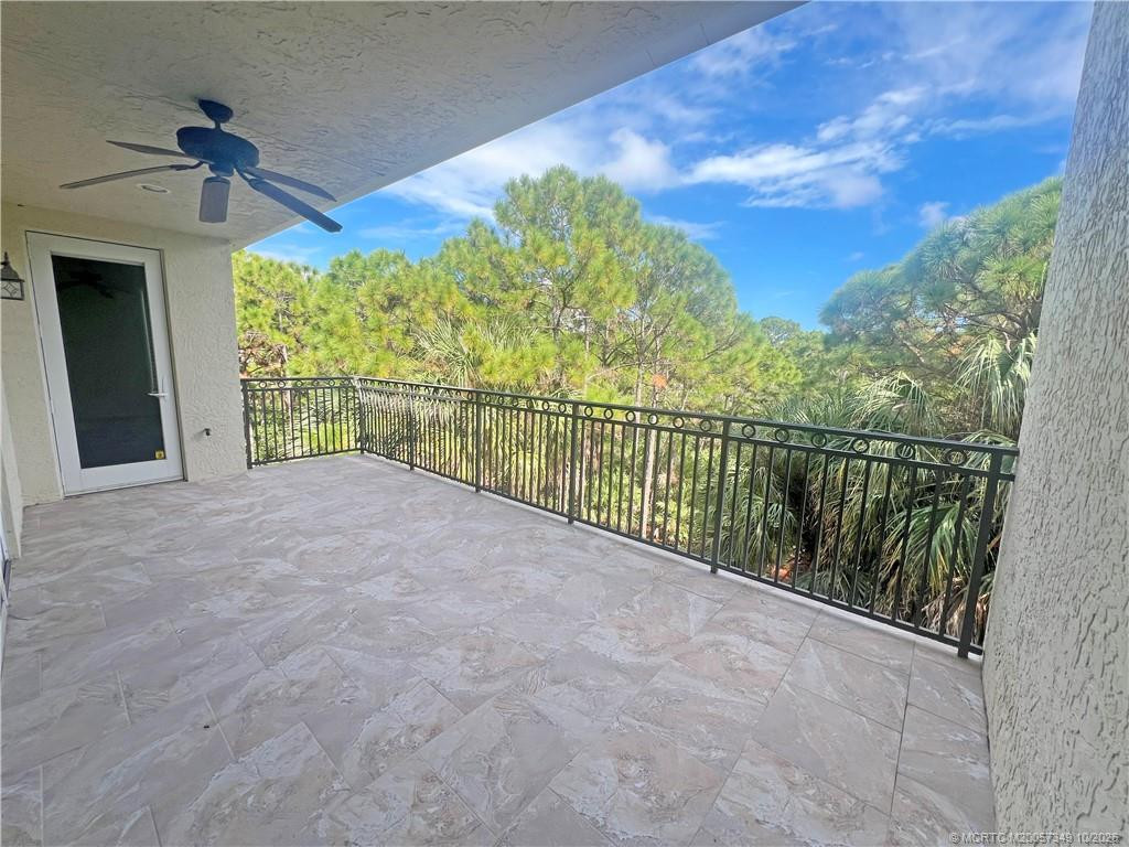 Balcony with preserve view