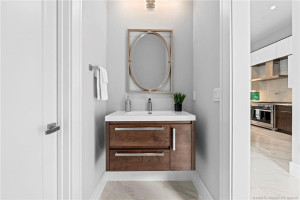 Half Bath Room off Kitchen