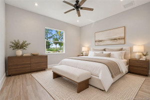 AI Staged Guest House Bedroom