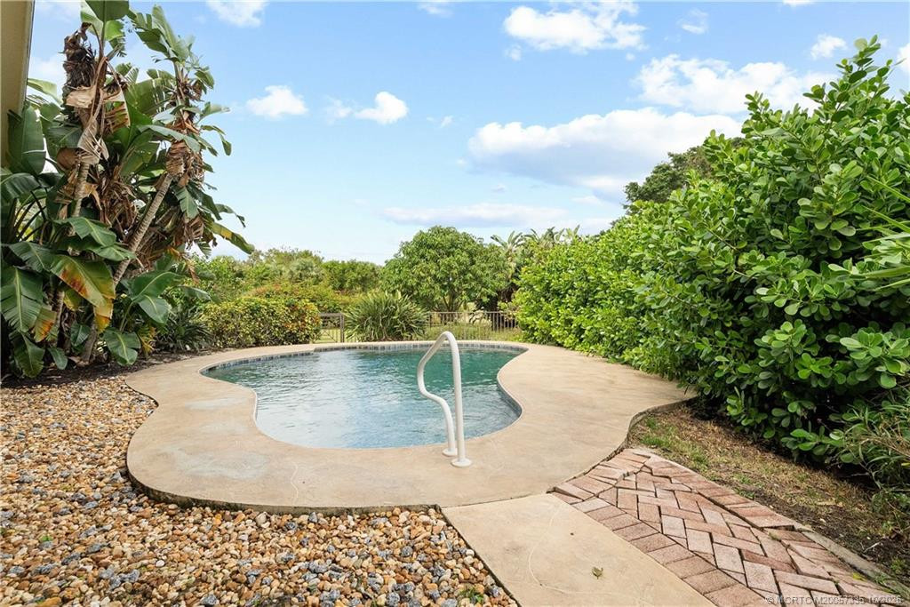 Fenced pool