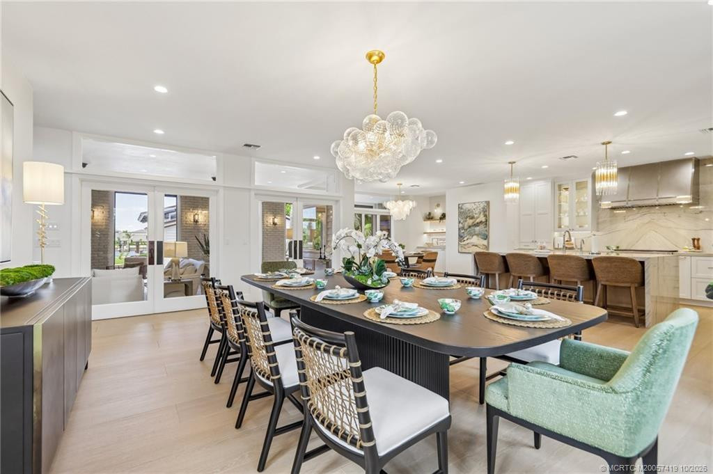A spacious dining area for seamless entertaining