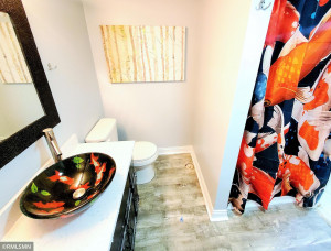 Photo for 11815 61st Avenue N, Plymouth, MN 55442 - Listing #5685157 Lower lever living has another 3/4 bath, with fun Fish vessel bowl decor!