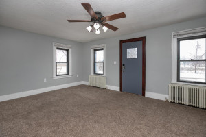 Photo for 904 14th Avenue NE, Austin, MN 55912 - Listing #5716230 Living room, New carpet, updated windows, new ceiling fan