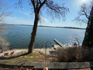 Photo for 24851 W Cedar Lake Drive, New Prague, MN 56071 - Listing #5734829 Deck area overlooking flagstone patio and lakeshore