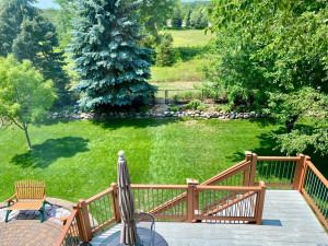Photo for 9917 Linden Avenue N, Brooklyn Park, MN 55443 - Listing #6017482 View from an upstairs window, this fully fenced yard could be yours! Backing up to the property is part of the city community gardens. There is a loop around that space for walking.