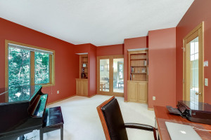 Photo for 3600 Alvarado Lane N, Plymouth, MN 55446 - Listing #6014595 Main level study with French doors, built-ins and lots of light!