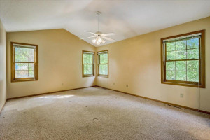 Photo for 16634 Imperial Court, Lakeville, MN 55044 - Listing #6098405 Upper level Master Suite is roomy with a 10-foot vaulted ceiling, side and backyard views, and walk-in closet.