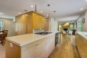 Photo for 16634 Imperial Court, Lakeville, MN 55044 - Listing #6098405 Open main level floor plan with hardwood floors, recessed lighting, roller shades, built-in surround sound and stylish light fixtures.