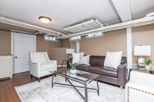 Photo for 615 8th Avenue SW, Rochester, MN 55902 - Listing #5748504 Bright and cheery lower level living space with wood flooring.