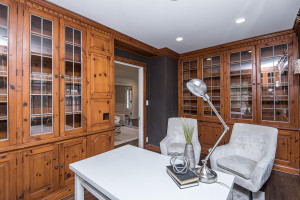 Photo for 615 8th Avenue SW, Rochester, MN 55902 - Listing #5748504 Built-in wood cabinetry and wood flooring in this main floor den.