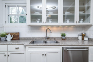 Photo for 615 8th Avenue SW, Rochester, MN 55902 - Listing #5748504 Elegant back splash tile with under cabinet lighting.