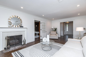 Photo for 615 8th Avenue SW, Rochester, MN 55902 - Listing #5748504 So much natural lighting plus recessed! Functional wood-burning fireplace.