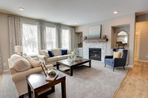 Photo for 12292 62nd Street NE, Otsego, MN 55301 - Listing #6112849 Large family room windows facilitate the abundance of main floor natural light. *pictures are of model home, actual colors may vary.