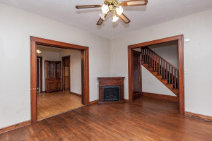Photo for 528 N Broadway Street, Spring Valley, MN 55975 - Listing #6135486 Hardwood flooring and original woodwork plus a pocket door between the living and dining room!