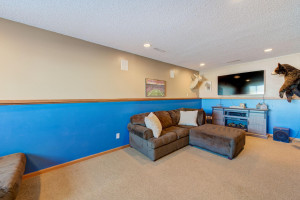 Photo for 1581 97th Avenue, Hammond, WI - Listing #6144880 Lower level family room for movies and games.