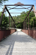 Photo for 109 Parkway Avenue N, Lanesboro, MN 55949 - Listing #6162182 Root River State Trail bridge drops bicyclists into downtown Lanesboro