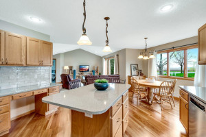 Photo for 4193 Starling Drive, Hastings, MN 55033 - Listing #6185744 Gorgeous tiled backsplash and engineered hardwood floors in the kitchen, entry and hallway