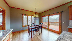 Photo for 4491 Hadley Valley Road NE, Rochester, MN 55906 - Listing #6198490 dining area space with deck off the kiitchen