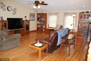 Photo for 8342 70th Street SE, Eyota, MN 55934 - Listing #6192906 Vaulted Family Room with built-in bookcases and window seats
