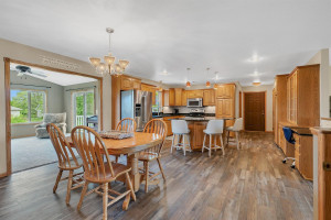 Photo for 714 5th Street NW, Richmond, MN 56368 - Listing #6199191 Dining room is open to kitchen and 4 season sun room.