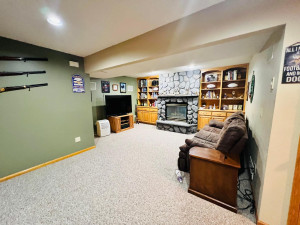 Photo for 810 4th Avenue SW, Plainview, MN 55964 - Listing #6219431 2nd Lower Level Family room with gas fireplace and built-ins.