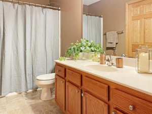 Photo for 1015 166th Street, Hammond, WI - Listing #6222408 Upper level full bath features ample counter and cabinet space.
