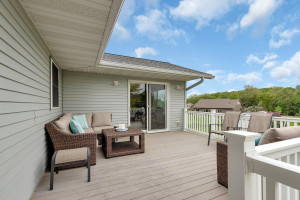 Photo for 714 5th Street NW, Richmond, MN 56368 - Listing #6199191 Another view of deck. Note the deep overhang which gives nice shade and protection from elements.