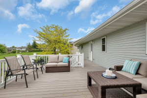 Photo for 714 5th Street NW, Richmond, MN 56368 - Listing #6199191 View of deck as you enter from sun room. Door in upper far right enters into the garage.