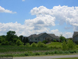 Photo for 19860 Dawson Lane, Farmington, MN 55024 - Listing #5613852 Wooded privacy at the rear of the tMystic Meadows townhomes.