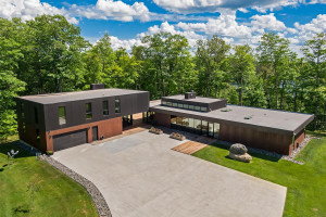 Photo for Bovey, MN 55709 - Listing #5497223 A Corten steel exterior is a fitting tribute to Minnesota's Iron Range workers. Furthermore, this property was completed by Minnesota-based architects and builders.