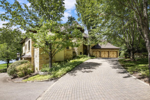 Photo for 3960 Walden Shores Road, Wayzata, MN 55391 - Listing #5641066 back side of wrap around driveway and entry to your private lake access drop.
