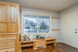 Photo for 2159 Erin Court, New Brighton, MN 55112 - Listing #5691861 Custom hickory cabinetry & bench. 'A place for everything and everything in it's place'.