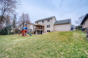 Photo for 2159 Erin Court, New Brighton, MN 55112 - Listing #5691861 Part of the yard is flat and landscaped making a fun yard for play & entertaining. The rest of the yard is wooded & backs to 18-acre Creekview Park that has Rice Creek running through it.