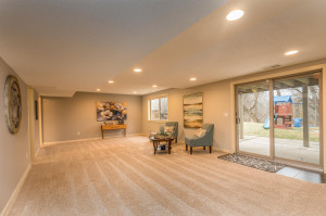 Photo for 2159 Erin Court, New Brighton, MN 55112 - Listing #5691861 Lower level Family Room - This huge room walks right out to a protected patio (it is under the covered deck).