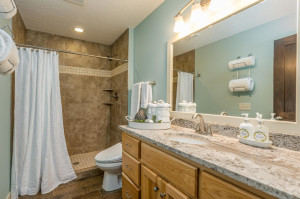 Photo for 2159 Erin Court, New Brighton, MN 55112 - Listing #5691861 Main Floor Master Bath, beautifully tiled ceramic step-in shower, granite vanity top and even a bidet toilet seat (easily removable).