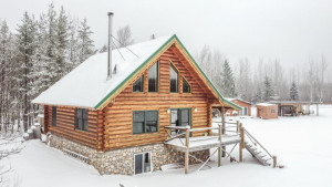 Photo for 6740 Scarlett Oak Drive, Gilbert, MN 55741 - Listing #5701360 Log Home with south facing windows, let the sunlight flood in!!
