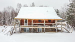 Photo for 6740 Scarlett Oak Drive, Gilbert, MN 55741 - Listing #5701360 Covered porch on 1/4 of the home - wrap around 3/4 of the home