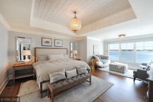 Photo for 2515 Cedar Point Drive, Wayzata, MN 55391 - Listing #5713260 Master Bedroom With Shiplap Detail and Sitting Room