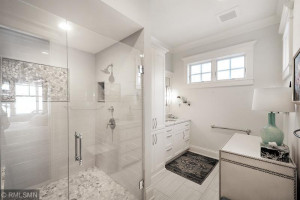 Photo for 2515 Cedar Point Drive, Wayzata, MN 55391 - Listing #5713260 Guest Suite Bath with Roll in Shower and Heated Floors
