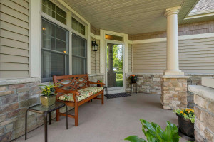 Photo for 18359 Justice Way, Lakeville, MN 55044 - Listing #5758983 Spacious front porch has beautiful and practical coated floor