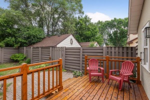 Photo for 4724 Ewing Avenue S, Minneapolis, MN 55410 - Listing #6091555 New Cedar wood deck with redwood framing.