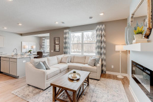 Photo for 13116 Zachary Lane N, Dayton, MN 55327 - Listing #6093893 Another look at the main level family room, which flows conveniently with the rest of the space provided in this charming layout! (Photos of the same floorplan, colors are similar)