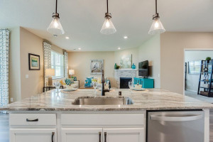 Photo for 13633 Applewood Trail, Rosemount, MN 55068 - Listing #6098803 Open, inviting and soaked in natural light - the home's living spaces flow seamlessly out from the kitchen; a theme consistent throughout the entire layout!! *photo of previous model, selections will vary.