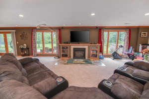 Photo for 2384 250th Street, Deer Park, WI 54007 - Listing #6100312 Lower level family room with gas fireplace