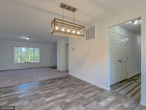 Photo for 9582 Boneset Drive NW, Bemidji, MN 56601 - Listing #6100488 Dining room leading to laundry and garage