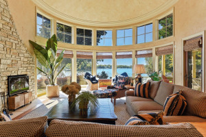 Photo for 3960 Walden Shores Road, Wayzata, MN 55391 - Listing #6097898 Impressive great room with soaring ceilings and a wall of windows that draws your view to the lake
