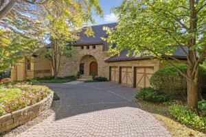 Photo for 3960 Walden Shores Road, Wayzata, MN 55391 - Listing #6097898 Paver driveway with 3 car on main level; lower level has additional 2 car garage space