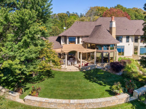 Photo for 3960 Walden Shores Road, Wayzata, MN 55391 - Listing #6097898 Aerial view of the upper portion of the home's back yard